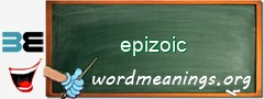 WordMeaning blackboard for epizoic